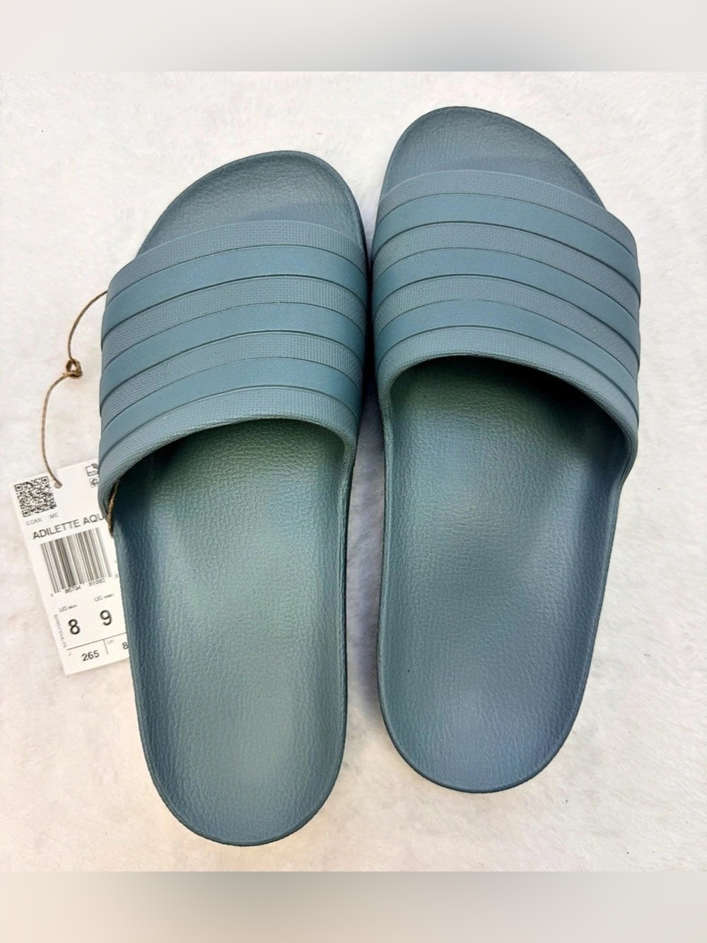 Adidas Adilette Aqua Men’s Slide Sandals Blue GZ1153 sz US M8 /W9 NWT